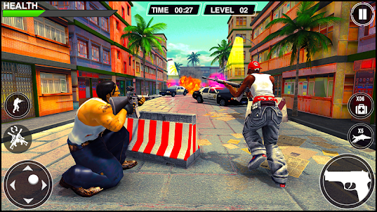 Gangster Thug: 식스건 갱 쇼다운 게임 경찰