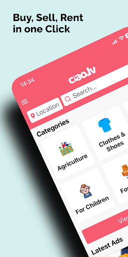 Android application Ciao LV screenshort