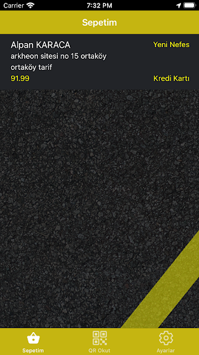Android application SonKurye screenshort