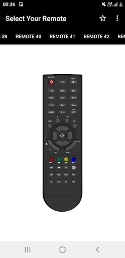 FreeDish Remote Controls Screen 2