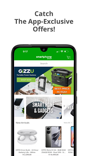 Android application Smartphone Shop screenshort
