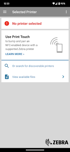 Android application PrintConnect screenshort