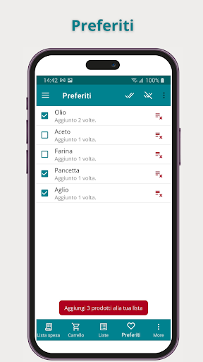 SimplyList - Lista della spesa Screen 2