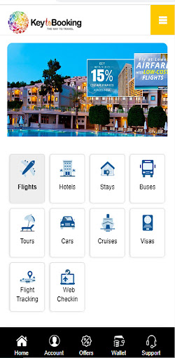 Android application Key To Booking screenshort