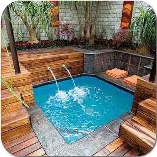 Mini Swimming Pool Wallpaper logo