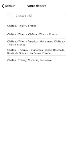 Android application CASTEL CAB screenshort