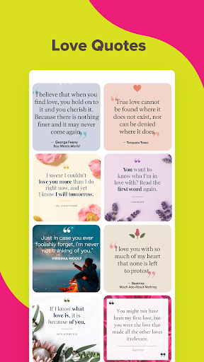 Android application Love Quotes and Messages screenshort
