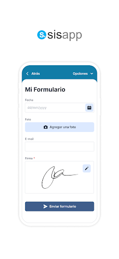 SisApp Screen 2