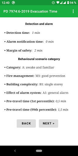 PD 79746-2019 Evacuation Time