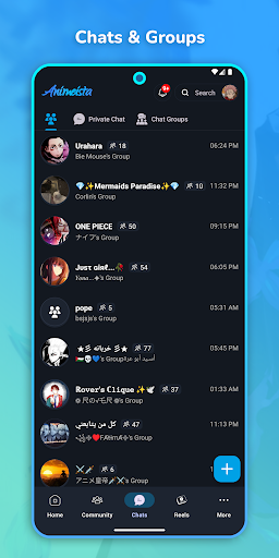 Animeista: Anime DB, Community Screen 3