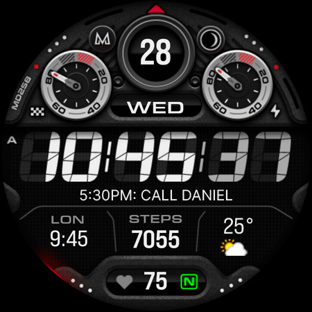 MD258 Digital watch face screenshot 24