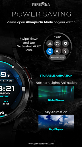 Weather Watch Face PER11 Guide Screen 3