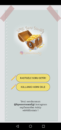 Android application KPSS Soru Sandığı screenshort