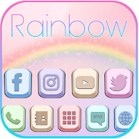 Rainbow, Icon3D иконки тем фоновых HD