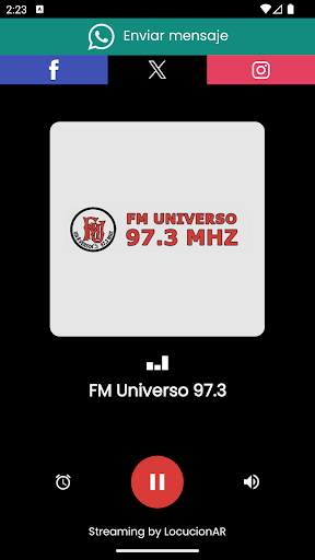 Android application FM Universo 97.3 screenshort