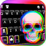 Cover Image of Download Glitch Color Skull Theme  APK