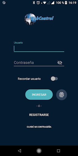 Android application WebControl App screenshort