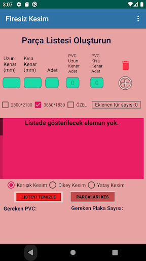 Android application Firesiz Kesim screenshort