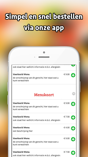 Android application De Rotiboer screenshort