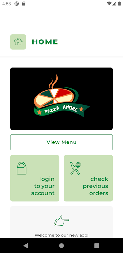 Android application Pizza Amore TS27 screenshort