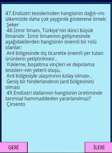 KPSS Pratik Coğrafya Bilgileri