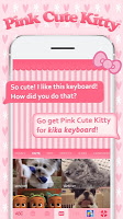 screenshot of Pink Cute Kitty Theme