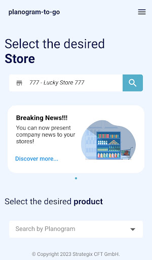 planogram2go Screen 2