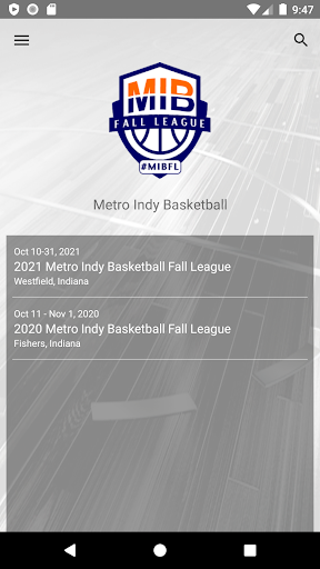 Android application Metro Indy Basketball screenshort