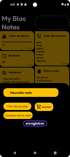 SquareNotes Screen 2