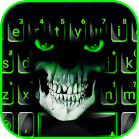 Тема для клавиатуры Green Horror Devil