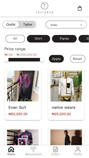 Tailored: Buy Bespoke Fashion. Screen 3