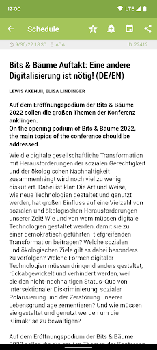 Bits & Bäume 2022 Screen 2