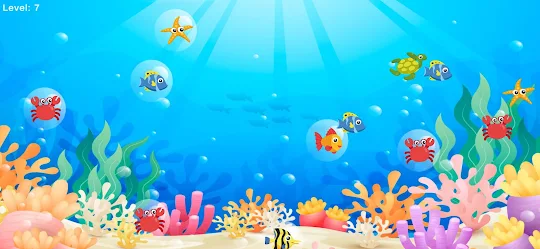 Bubble Sea Fish Kids Game