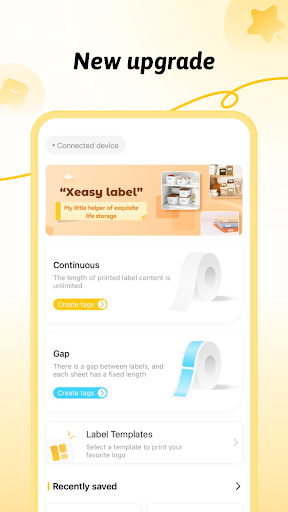 Android application XeasyLabel screenshort