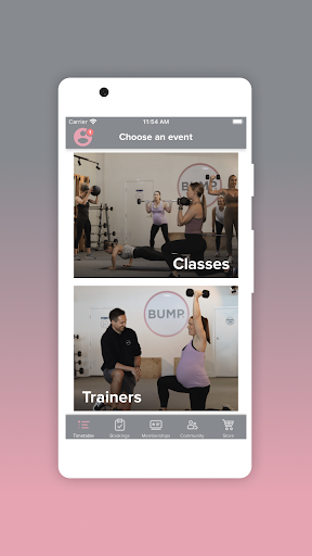 Bump Health & Fitness Screen 2