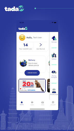 Android application tadaGO screenshort