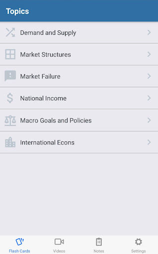 Android application TET A Levels Econs screenshort