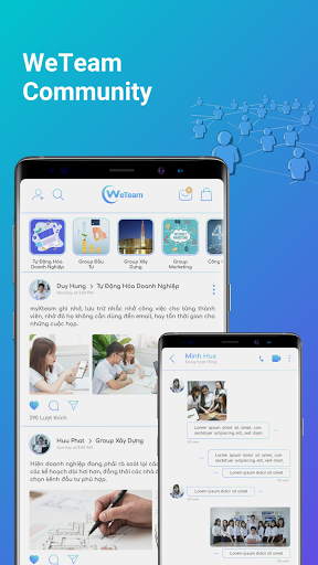 Android application Cộng đồng WeTeam screenshort
