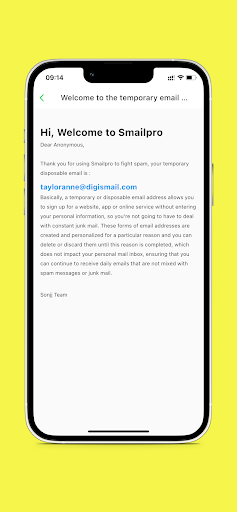 Temp Mail by Smailpro Screen 3