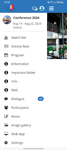 Örebro universitet – mötesapp Screen 3