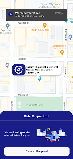 GoRide: The All-in-One App Screen 3