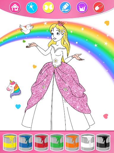 Screenshot of Princess Coloring Book & Games