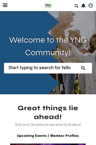 Android application YNG Community screenshort