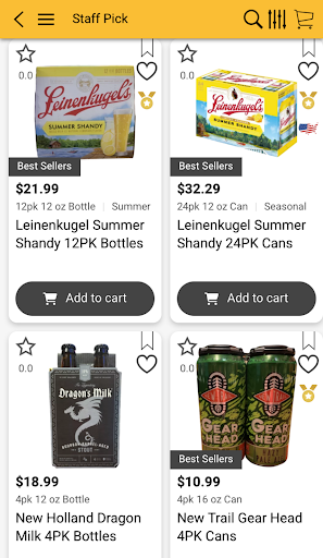 Android application Keller's Beer screenshort