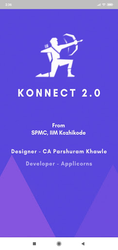 Android application Konnect IIM screenshort