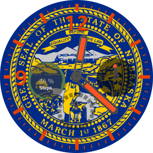 Nebraska Flag Watchface logo