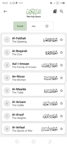 Android application Holy Quran:Audio&Read Offline screenshort