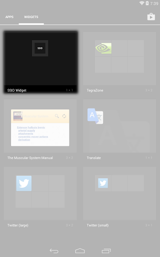 Android application SSID Widget screenshort