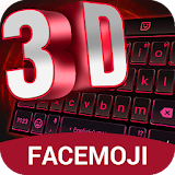 3D Neon Red Technology Keyboard Theme for WhatsApp icon