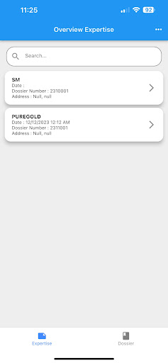Expertise App Screen 2